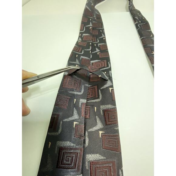 Lords Handmade In Spain Designer Silk Tie Cream Tipping - Picture 5 of 16